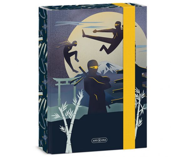 Ars Una Ninjas in the dark gumis füzetbox A/5