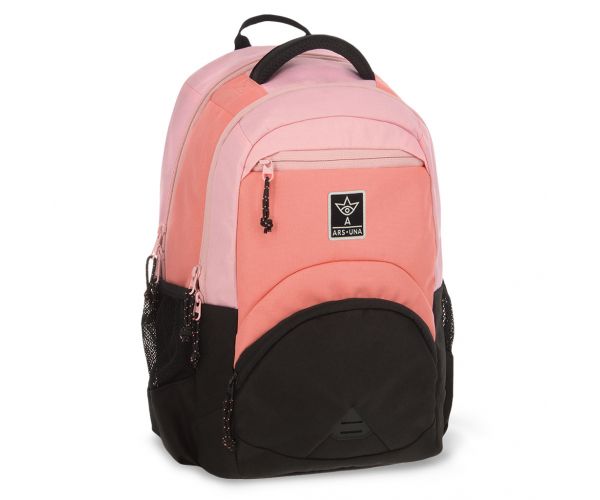 Ars Una: Rose black ergonomikus iskolatáska, hátizsák 33x45x24cm