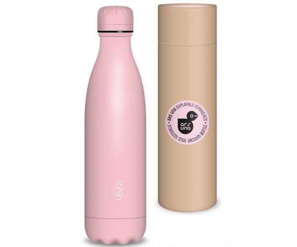 Ars Una: Rose duplafalú fém kulacs díszdobozban 500ml