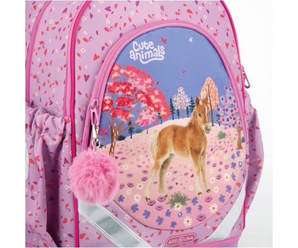 Ars Una: Cute Animals-Horse anatómiai 33x42x21cm-es iskolatáska hátizsák