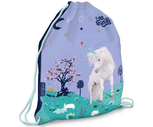 Ars Una: Cute animals Unikornis tornazsák, sportzsák 32x42cm