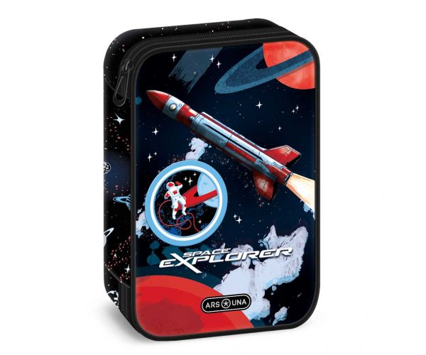 Ars Una: Space Explorer többszintes tolltartó 15,5x22,5x4,5cm