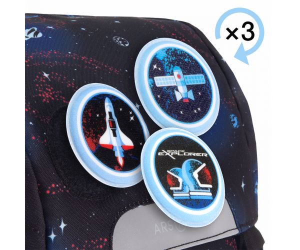 Ars Una: Space explorer easy-pack iskolatáska, hátizsák 27x38x18cm