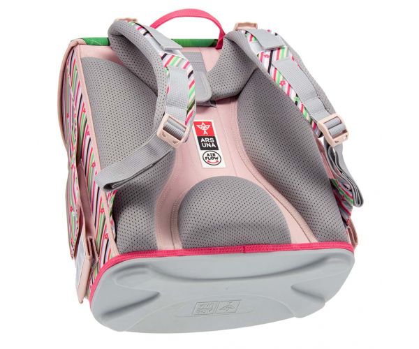 Ars Una: Think Pink kompakt ergonomikus mágneszáras iskolatáska, hátizsák 33x41x24cm