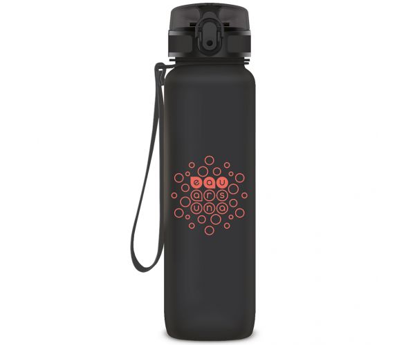 Ars Una: Dark Gray BPA-mentes motivációs kulacs 1000ml