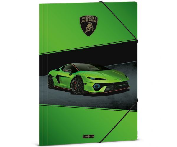 Ars Una: Zöld Lamborghini gumis dosszié A/4-es méret