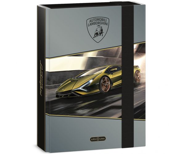 Ars Una: Sárga Lamborghini mintás füzetbox A/5