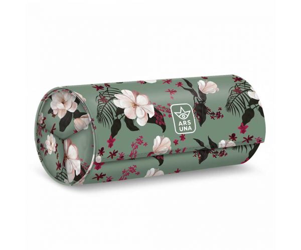 Ars Una: Flowery green feltekerhető tolltartó 20x9x9cm