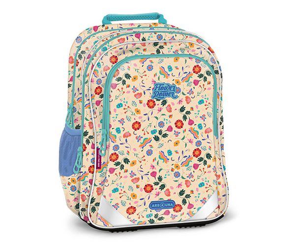 Ars Una: Flower Power Ergo-fit iskolatáska, hátizsák