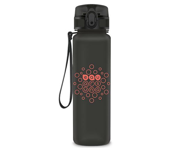 Ars Una: Matt sötétszürke BPA-mentes kulacs 600ml