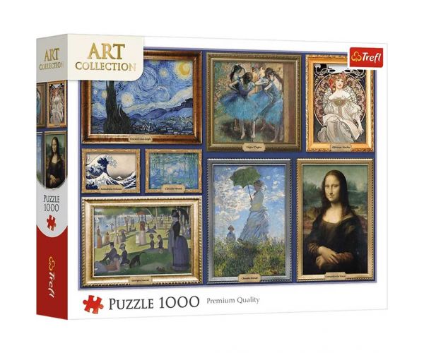 Art Collection: Művészeti remekművek gyűjteménye 1000db-os puzzle - Trefl