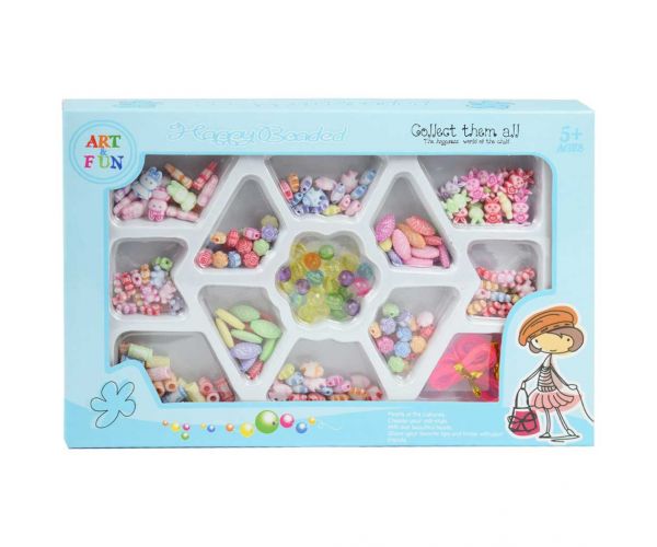 Art&Fun: Ékszerkészítő szett 100+ színes gyöngyökkel