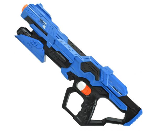 Attack Launcher: Manuális szivacslövő fegyver zsetonos céltáblával és tölténnyel 49cm