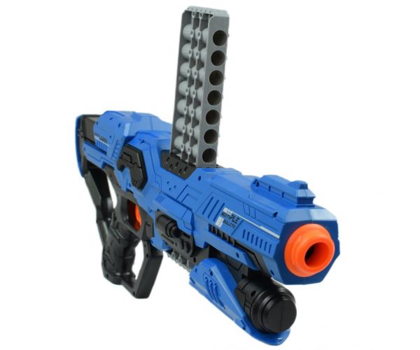 Attack Launcher: Manuális szivacslövő fegyver zsetonos céltáblával és tölténnyel 49cm