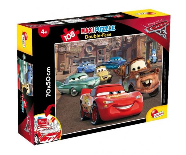 Verdák 2 az 1-ben 108db-os puzzle és színező 70x50cm - Lisciani