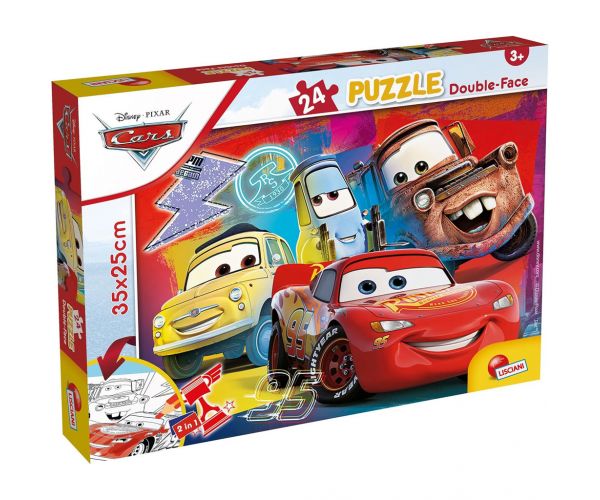 Verdák 2 az 1-ben 24db-os puzzle és színező 35x25cm - Lisciani