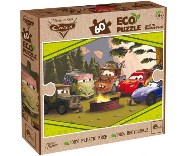 Verdák 2 az 1-ben 60db-os Eco puzzle és színező 70x50cm - Lisciani