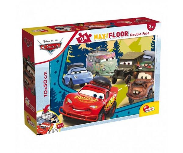 Verdák 2 az 1-ben maxi 24db-os puzzle és színező 70x50cm - Lisciani