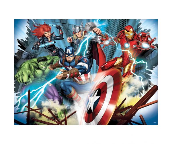 Bosszúállók 2 az 1-ben 150db-os maxi puzzle és színező 70x50cm - Lisciani
