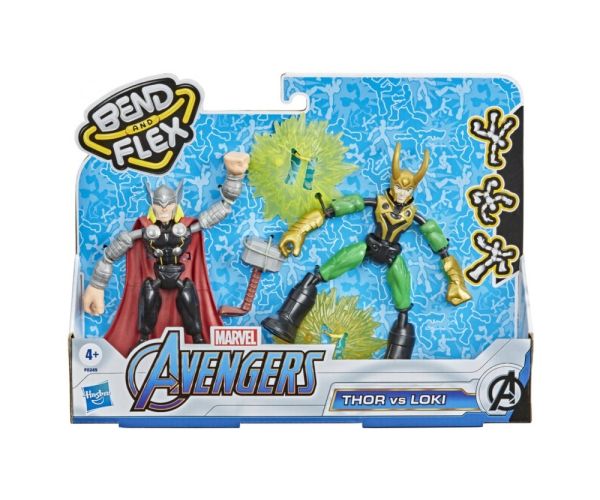 Bosszúállók Bend and Flex Thor vs. Loki figura szett - Hasbro