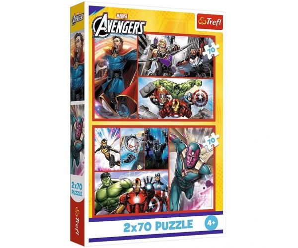 Avengers - Bosszúállók - 2 x 70 db-os puzzle - Trefl