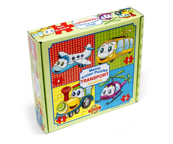 Az első puzzle-öm: Közlekedés 4 az 1-ben baby puzzle