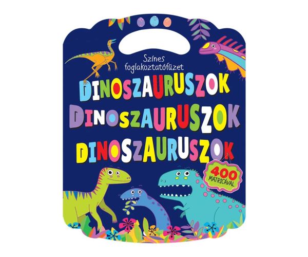 Farebný pracovný zošit s dinosaurami