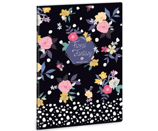 Floral Prism štvorcový zošit A/4