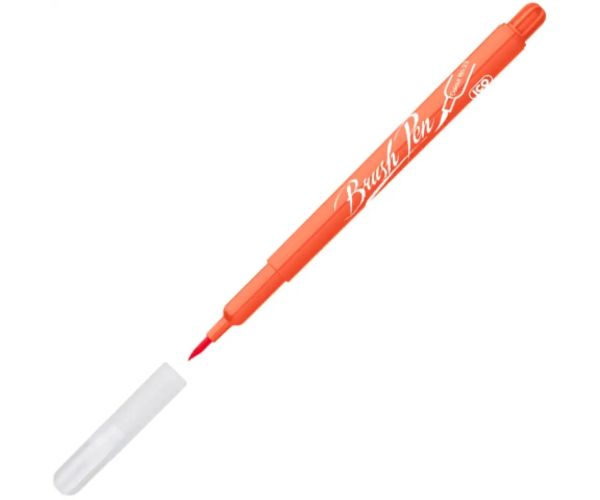 ICO: Fixka štetcová - svetlá červená (brush pen)