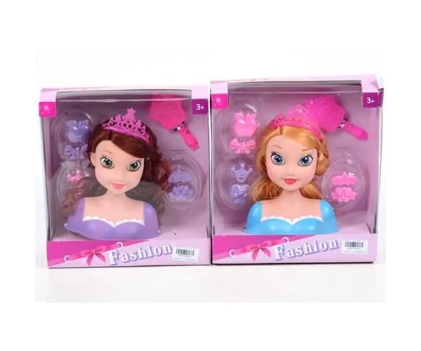Česacia hlava princeznej s príslušenstvom 30 cm vo dvoch variantoch