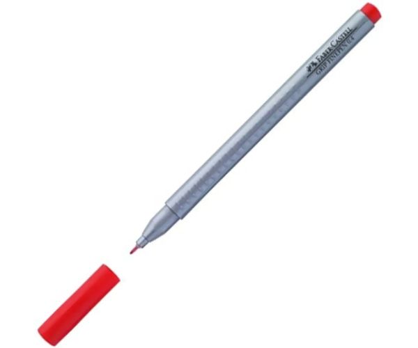 Faber-Castell: Grip Finepen liner 0,4mm červený