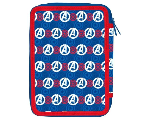 Must: Avengers - Captain America dvojposchodový plnený peračník 15x21x5cm