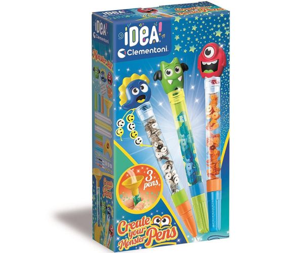 Idea! Sada na výrobu perá s príšerami - Clementoni