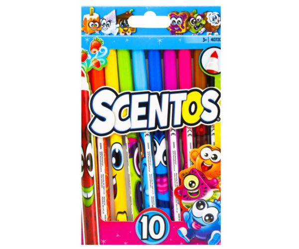 Scentos voňavé jasne farebné tenké fixky 10ks