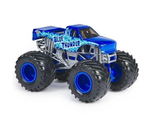 Monster Jam: Blue Thunder monster truck autíčko – 1:64 – Spin Master