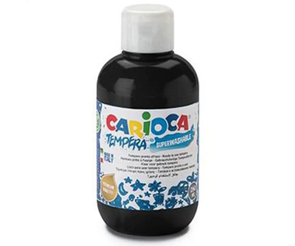 Carioca: Čierna tempera 250ml