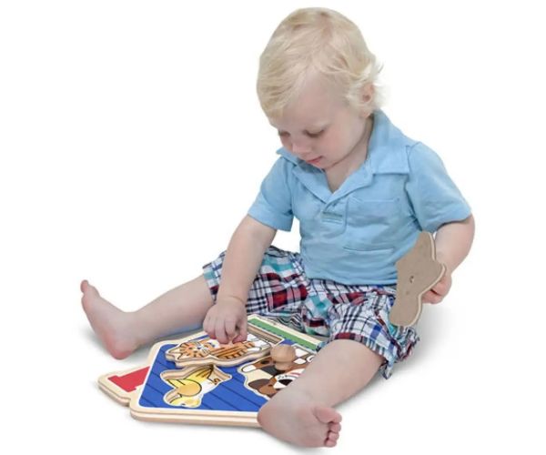 Obrázkové puzzle s rúčkou - Melissa & Doug