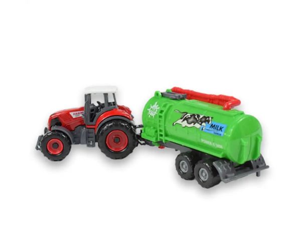 Farmársky set: Poľnohospodársky traktor s prívesom v štyroch variantoch