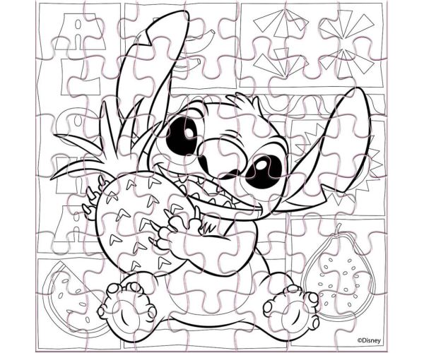 Luna: Stitch 42-dielne vymaľovateľné puzzle