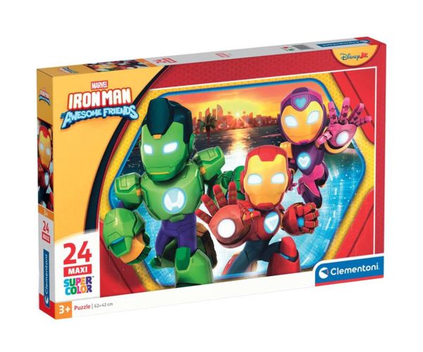 Iron Man a jeho super tím 24-dielny maxi puzzle - Clementoni