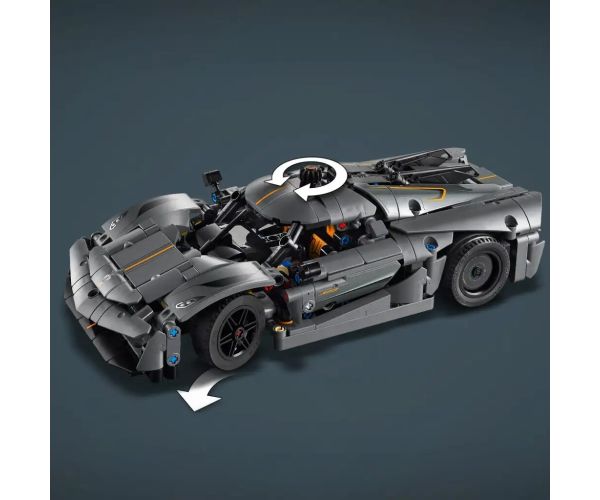 LEGO® Technic: Koenigsegg Jesko Absolut šedé hyperauto (42173)