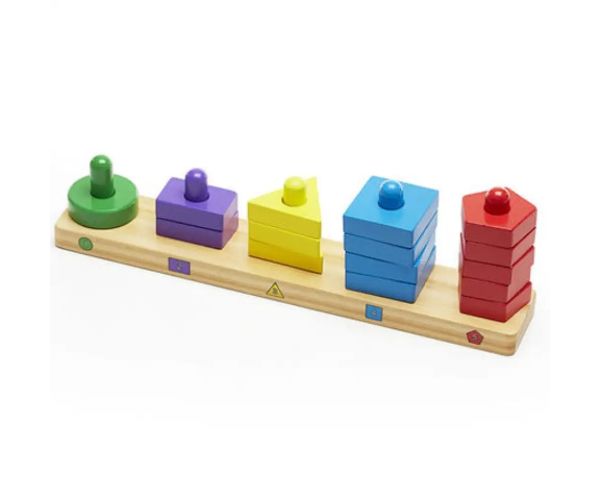 Tvorivý vežový stavebník z dreva - Melissa & Doug