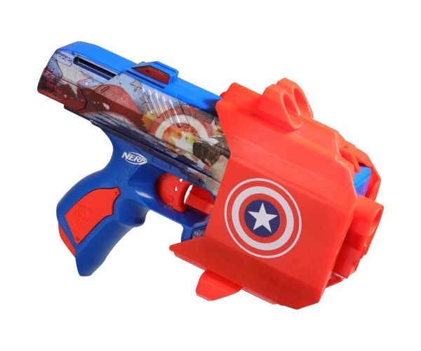 Nerf: Marvel Kapitán Amerika penový vystreľovač - Hasbro