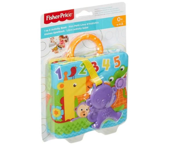 Fisher-Price: Počítajme 1 - 5 vzdelávacia kniha - Mattel