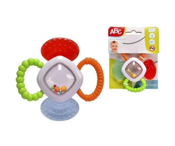 ABC Detský hrkálka s hryzátkom - Simba Toys