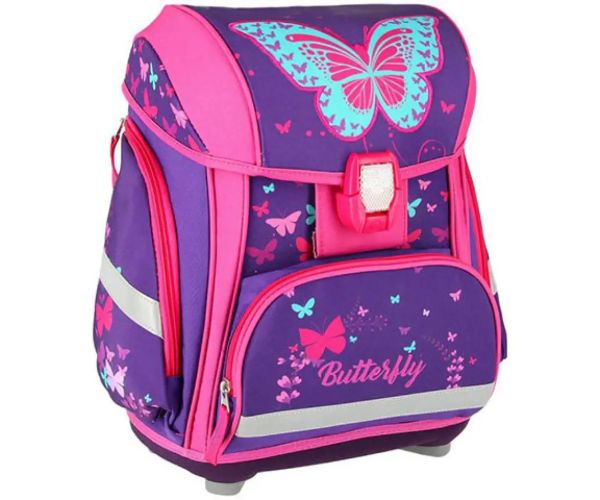 Spirit: Butterfly 3D školská taška s LED, batoh 5 dielny set