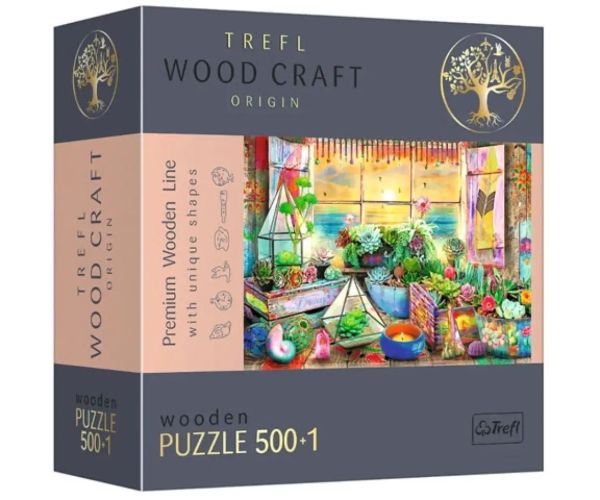 Wood Craft: Dom na pobreží 500+1 dielne drevené puzzle - Trefl