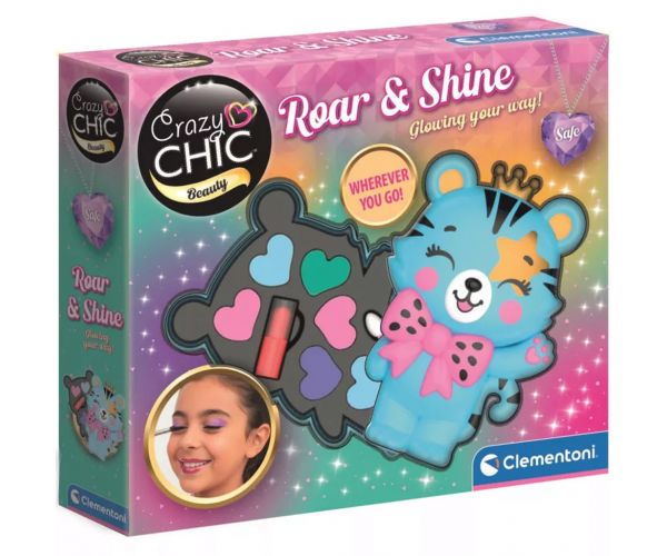 Crazy Chic: Roar & Shine tigrová forma make-up set - Clementoni