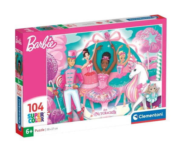 Barbie a a Lúkač Super Color puzzle 104 ks - Clementoni