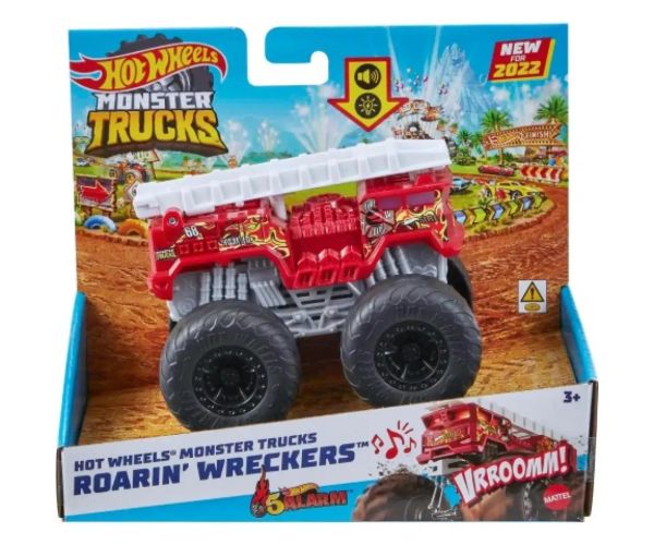 Hot Wheels Monster Trucks: Roarin Wreckers autíčko so svetelnými a zvukovými efektmi 1/43 - Mattel